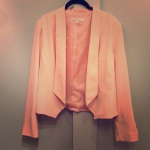 Light Pink Draped Blazer